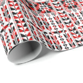 Palestijns borduurpapier met bedrukte vulling cadeaupapier (Rol Hoek)