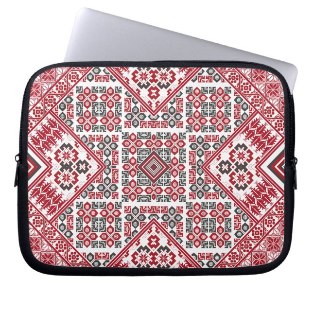 Palestijns borduurpatroon 2 laptop sleeve (Voorkant)