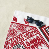 Palestijns borduurpatroon 2 strandlaken (In situ)