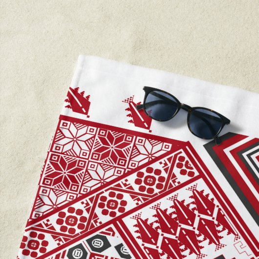 Palestijns borduurpatroon 2 strandlaken (In situ)