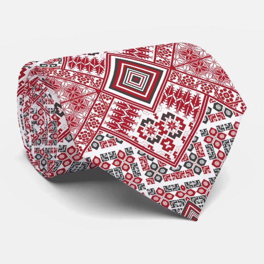 Palestijns borduurpatroon 2 stropdas (Opgerold)