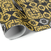 Palestijns borduurpatroon Gedrukt ontwerp Cadeaupapier (Rol Hoek)