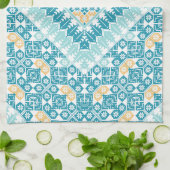 Palestijns borduurpatroon Gedrukt ontwerp Theedoek (Gevouwen)