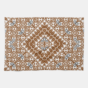 Palestijns borduurpatroon Gedrukt ontwerpgoud Theedoek