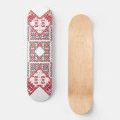 Palestijns borduurpatroon persoonlijk skateboard (Voorkant)