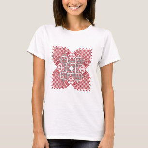 Palestijns borduurpatroon t-shirt