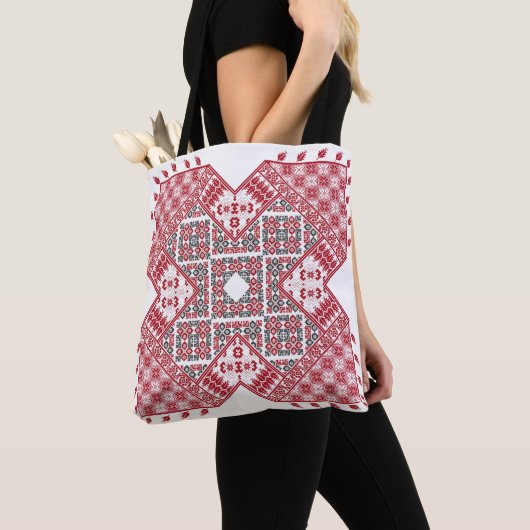 Palestijns borduurpatroon tote bag (Dichtbij)