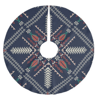 Palestijns borduurwerk: traditioneel patroonontwer kerstboom rok