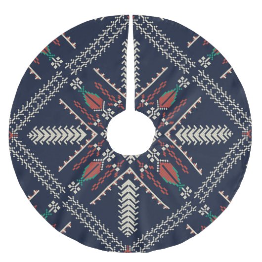 Palestijns borduurwerk: traditioneel patroonontwer kerstboom rok (Voorkant)