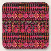 Palestijns Embroidery Tatreez-gedrukt ontwerp Bier Onderzetter (Voorkant)
