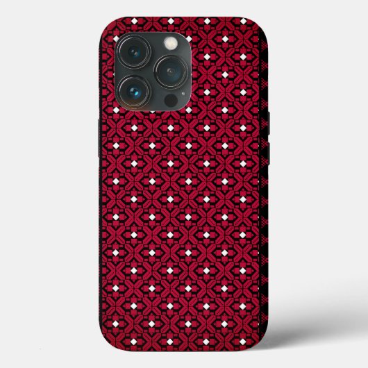 Palestijns Embroidery Tatreez gedrukt ontwerp Case-Mate iPhone Case (Achterkant)