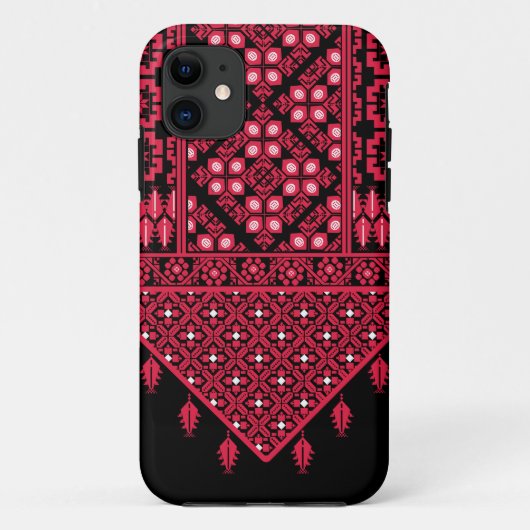 Palestijns Embroidery Tatreez gedrukt ontwerp Case-Mate iPhone Case (Achterkant)