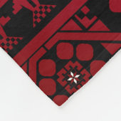 Palestijns Embroidery Tatreez gedrukt ontwerp Fleece Deken (Hoek)