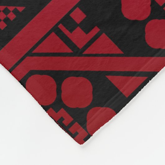 Palestijns Embroidery Tatreez gedrukt ontwerp Fleece Deken (Hoek)