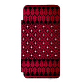 Palestijns Embroidery Tatreez gedrukt ontwerp Incipio iPhone Portemonnee Hoesje (Voorkant Agenda)