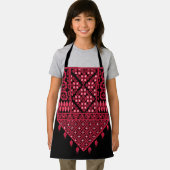 Palestijns Embroidery Tatreez gedrukt ontwerp Schort (Insitu)