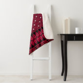 Palestijns Embroidery Tatreez gedrukt ontwerp Sherpa Deken (In situ)