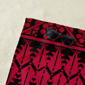 Palestijns Embroidery Tatreez gedrukt ontwerp Strandlaken (In situ)