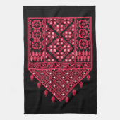 Palestijns Embroidery Tatreez gedrukt ontwerp Theedoek (Verticaal)