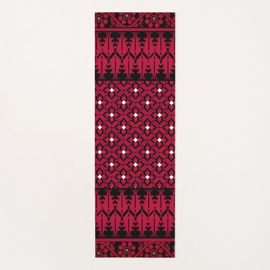 Palestijns Embroidery Tatreez gedrukt ontwerp Yogamat (Voorkant)