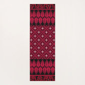 Palestijns Embroidery Tatreez gedrukt ontwerp Yogamat (Achterkant)
