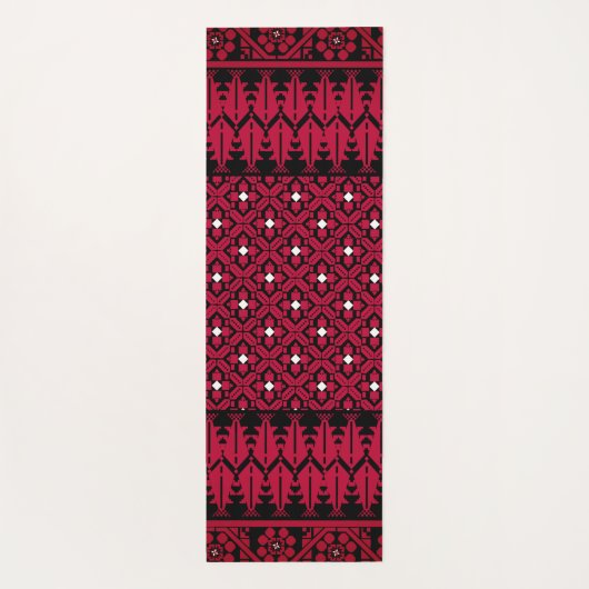 Palestijns Embroidery Tatreez gedrukt ontwerp Yogamat (Achterkant)