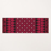 Palestijns Embroidery Tatreez gedrukt ontwerp Yogamat (Voorkant (horizontaal))
