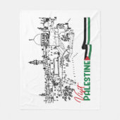 Palestijns erfgoed en hoop fleece deken (Voorkant)