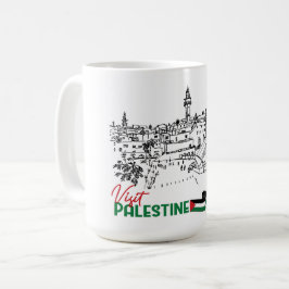 Palestijns erfgoed en hoop koffiemok