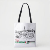 Palestijns erfgoed en hoop tote bag (Voorkant)
