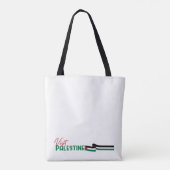 Palestijns erfgoed en hoop tote bag (Achterkant)