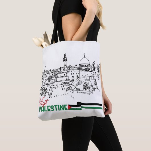 Palestijns erfgoed en hoop tote bag (Dichtbij)