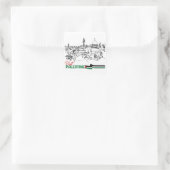 Palestijns erfgoed en hoop vierkante sticker (Tas)