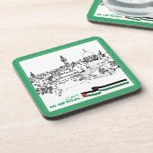 Palestijns erfgoed en hoop: we zullen terugkeren bier onderzetter (Linkerzijde)