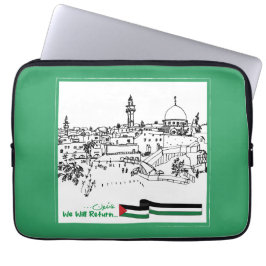Palestijns erfgoed en hoop: we zullen terugkeren laptop sleeve