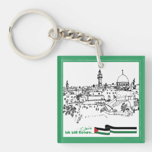 Palestijns erfgoed en hoop: we zullen terugkeren sleutelhanger