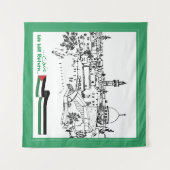 Palestijns erfgoed en hoop: we zullen terugkeren wandkleed (Voorkant (horizontaal))