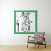 Palestijns erfgoed en hoop: we zullen terugkeren wandkleed (In Situ (horizontaal))