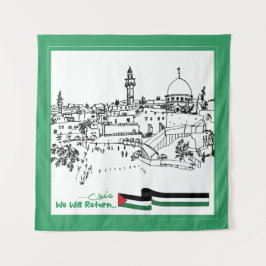 Palestijns erfgoed en hoop: we zullen terugkeren wandkleed