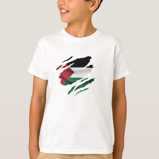 Palestijns gepijpt Sierkussen van de Vlag T-Shirt  (Voorkant)