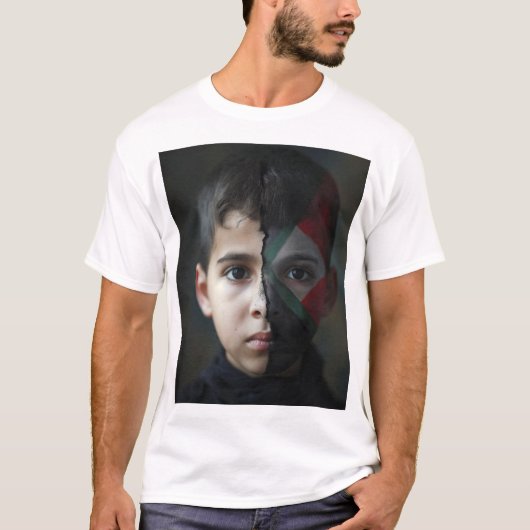 Palestijns gezicht t-shirt (Voorkant)