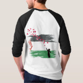 Palestijns Hoop & Liefde Honkbal T-shirt - Unisex (Achterkant)