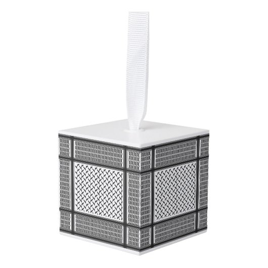 Palestijns-Joraanse kuffiya zwart-wit Decoratie (Voorkant hoekig)