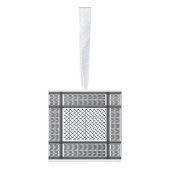 Palestijns-Joraanse kuffiya zwart-wit Decoratie (Rechts)