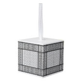 Palestijns-Joraanse kuffiya zwart-wit Decoratie (Achter hoekig)