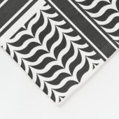 Palestijns-Joraanse kuffiya zwart-wit Fleece Deken (Hoek)