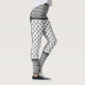 Palestijns-Joraanse kuffiya zwart-wit Leggings (Rechts)
