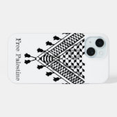 Palestijns Keffiyeh Patroon iPhone 15 Case (Achterkant horizontaal)