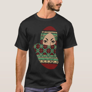 Palestijns meisje met kruistitel Hijab T-shirt
