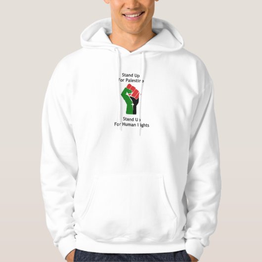 Palestijns mensenrechtenoverhemd hoodie (Voorkant)